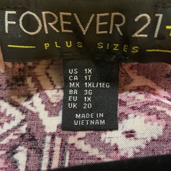 Forever 21 Aztec Design Midi Dress Size 1X - Picture 4 of 4